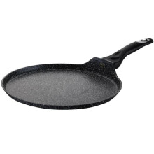 Patelnia do naleśników z powłoką marmurową 28 cm, czarna