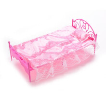 Barbie dollhouse single bed with pillow set