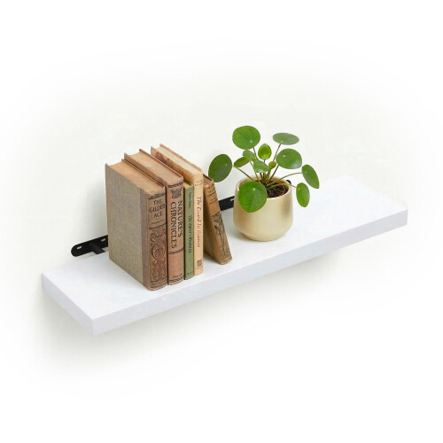 Wandplank met metalen beugel 1