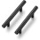 Køkkenskabsgreb sort rustfrit stål 96 mm 10-pak 1