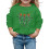 Halloween skeleton pumpkin sweatshirt green 3-4 years 2