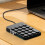 Teclado numérico ergonômico e leve com 19 teclas. 8
