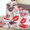 Microfiber Flannel Blanket 60x50 Inches Red Pink Black Lips 4