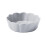 Ceramic Pet Bowl Flower Design Anti-Spill White 1