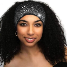 Bandeau turban large et antidérapant pour femme, idéal pour le sport et l'entraînement.