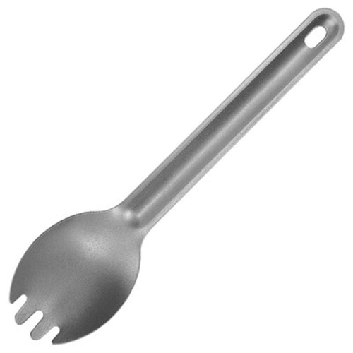Cuillère-fourchette en titane 6,3 pouces 2 en 1