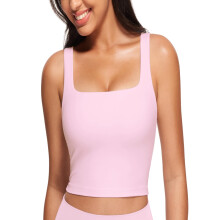 Ärmelloses, kurzes Tanktop mit eckigem Ausschnitt für Damen