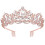 Tiara prateada com strass para mulheres e meninas (1 peça) 1