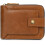 Genuine Leather Men's Zipper Wallet with RFID Blocking and 1
