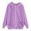 Moletom feminino raglan liso com zíper e bolsos. 4