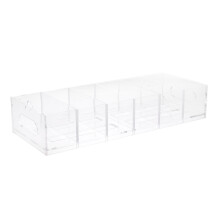 Caja organizadora de tapas de vasos de acrílico transparente (1 juego)