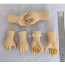 Realistische Puppenhände aus Kunststoff, Ersatzset, 6 Paar