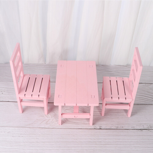 Ensemble de 3 chaises de bureau roses OUNONA