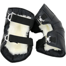 Motorcycle Knee Warmers Windproof Pad Sleeve Protector Winter Riding 1set black
