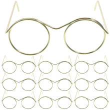 Miniatur-Goldene Sonnenbrille für Puppen, 1 Stück