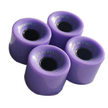 4 roues de skateboard cruiser en PU de 60 x 45 mm pour longboard