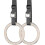 Adjustable Wooden Gymnastic Rings with 2-6m Straps 1