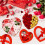 3er-Pack rote, herzförmige Valentinstags-Geschenkboxen 6
