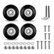 Kit de réparation de 4 roues de rechange pour bagages de 50 mm avec roulements ABEC 608Zz de 6 mm (0,24 po)
