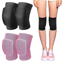 Elasticated Dance Knee Pads Protective Gear for Dance Athletics Set of 2