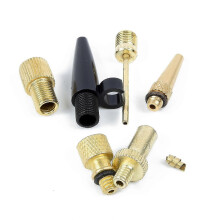 6pcs Inflatable Needle Nozzle Air Valve Adapter Pump Parts Bike Tire Alloy Wheel Cycling