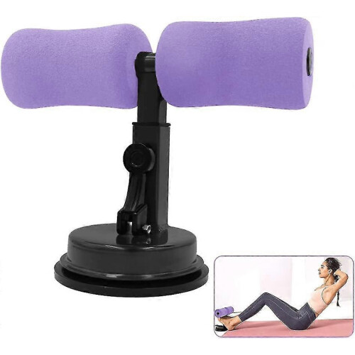 Barre d'abdominaux auto-ventouse violette