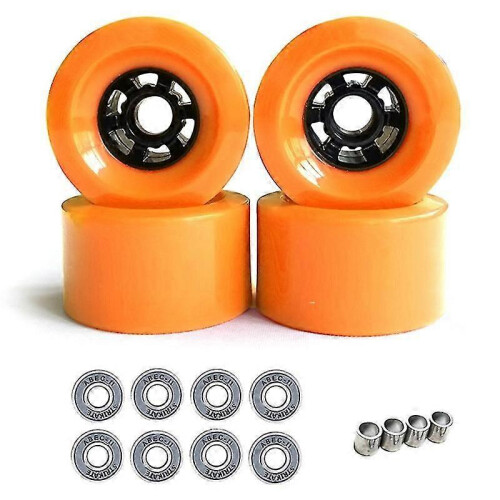 4Pcs 90x52mm Pro 78A Longboard Cruiser Flywheels Big Soft Wheels