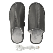 Men's USB Heated Slippers 3 Heat Settings Winter Size 44-45