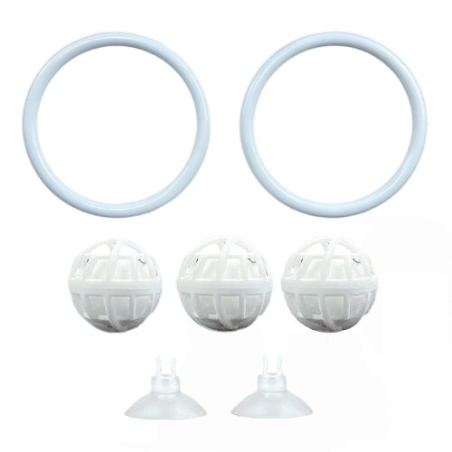 Floating Betta Exercise Round Rings Nitrobacteria Toy FishTank Antidepressant