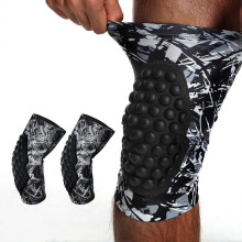 Compression Knee Sleeves Basketball Volleyball Skateboarding Cycling XXL36-44cm Black White
