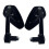 Motorcycle Handlebar End Mirror 7/8in 22mm Custom Smoke Blue Lens 1