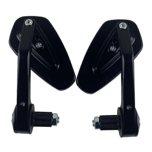 Motorcycle Handlebar End Mirror 7/8in 22mm Custom Smoke Blue Lens