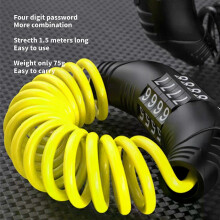 1 PCS Universal Motorcycle Bicycle Helmet Password Wire Lock Anti-theft Portable
