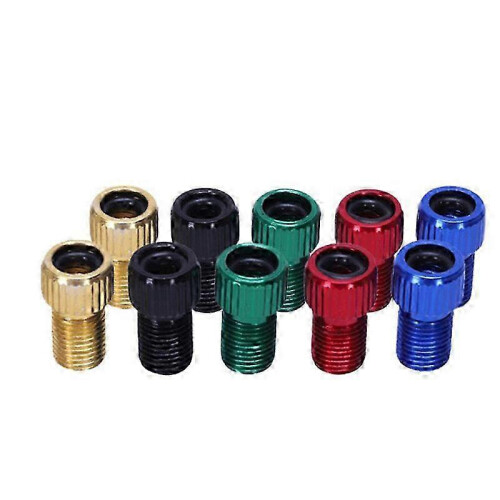 Adaptateur Presta vers Schrader pour vélo - 10 pièces multicolores