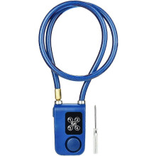 Y787 Smart Alarm Chain Lock Anti-Theft Bike Gate Lock with Security Alarm Blue