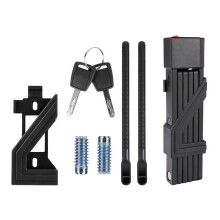 Foldable Bike Lock Anti-theft Zinc Alloy Weatherproof for Road Mountain Bikes Multicolor