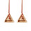 2 Pack Triangular Wood Climbing Fingerboard 3 Multi-Depth Pockets for Finger Arm Workout 1