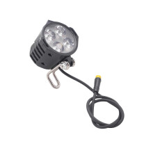 Reflektor LED do roweru elektrycznego 36V 48V, 3-pinowy, klakson, 4 żarówki LED do hulajnogi i roweru