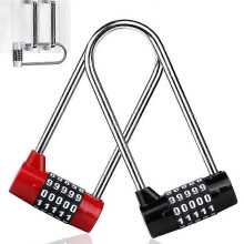 5-Digit Bike Lock Pack of 2 Waterproof Resettable for Bikes Scooters Gates MTB