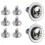 8Pcs Snowboard Binding Screw Set with Washers Ski Mounting Hardware 1