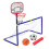 Bärbart 1-set barnfotbollsmål basketkorg utomhussporter 1