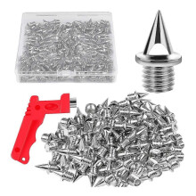 120PCS 1/4in Steel Track & Country Golf Replacement Spikes with Wrench