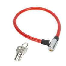 Sturdy Durable Steel Wire Bike Cable Lock Portable Easy Operation for Bike Motorcycle Gate Red