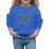Halloween skeleton pumpkin sweatshirt blue 1-2 years 2
