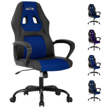Chaise ergonomique de jeu et de bureau avec soutien lombaire et