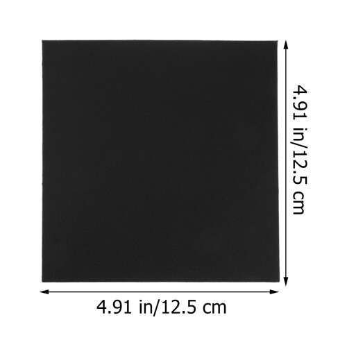 Θήκες CD DVD από χαρτί Kraft 5x5 ίντσες μαύρου χρώματος, συσκευασία των 20 τεμαχίων 2