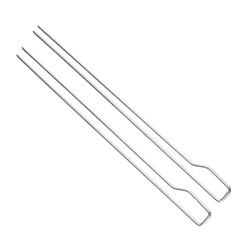 Espetos para churrasco FRCOLOR em aço inoxidável, 2 unidades, 30 cm (11,8 polegadas)
