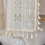 Boho sheer curtain valance beige 59 in x 18 in 5