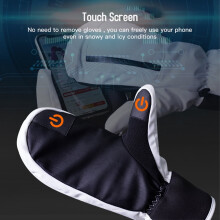 Waterproof Snow Mittens for Men and Women, One Pair