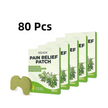 80pcs Knee Patch Wormwood Knee Sticker Plaster Extract Analgesic Cartilage Pain Relieving Patch
